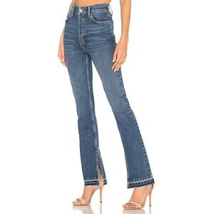 We The Free Emmy Split Hem Bootcut Jeans Women's 26x29.5 High Rise Button Fly